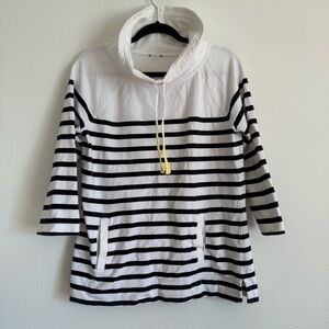 No Brand Name Womens Stiped Turtleneck Sweater